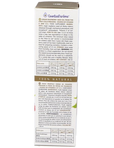 Aceite Vegetal Pep. Frambuesa 100 Ml de Esential Aroms