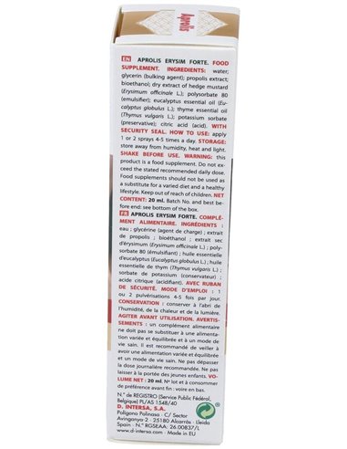 Erysim Forte (Spray Bucal) 20 Ml. de Intersa