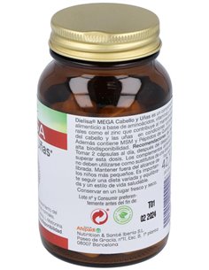 Mega Cabello Y Uñas  Envase 60 Cápsulas(30 Días) de Dielisa®