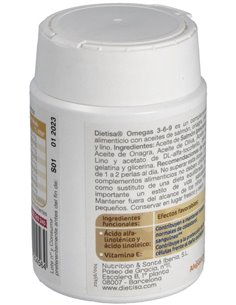Omegas 3-6-9  Envase 60 Perlas(30-60 Días) de Dielisa®