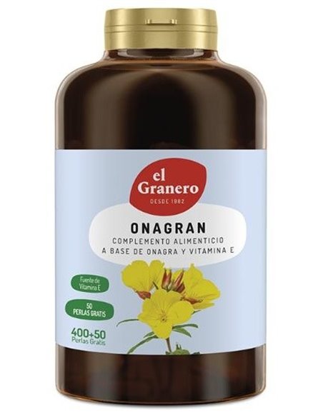 Onagran Aceite De Onagra 400+50Perlas de El Granero