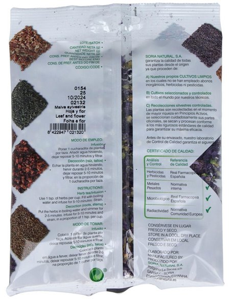 Malva Flor Bolsa 25Gr. de Soria Natural