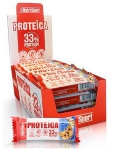 Barrita Proteica Vainilla-Cookies Caja 24Uds de Nutrisport