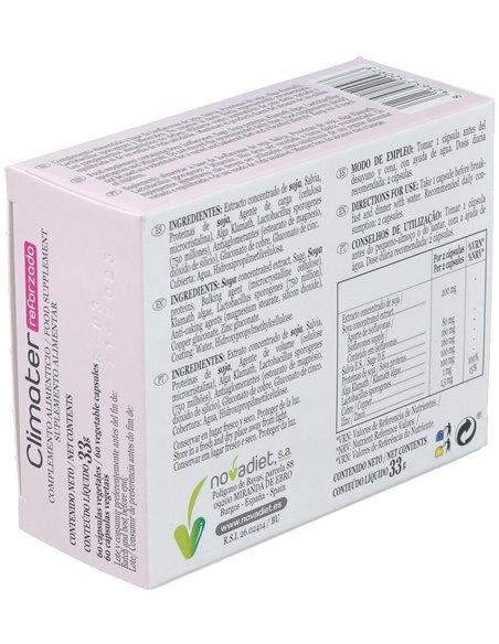 Climater Reforzado Envase de 60 cápsulas vegetales. de Novadiet