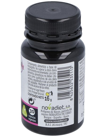 Harpagofito Envase de 30 cápsulas vegetales. de Novadiet