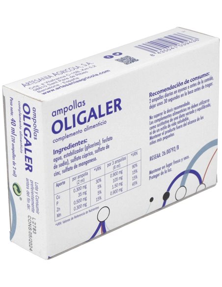 Oligaler 20 Ampollas X 2 Ml de Artesania