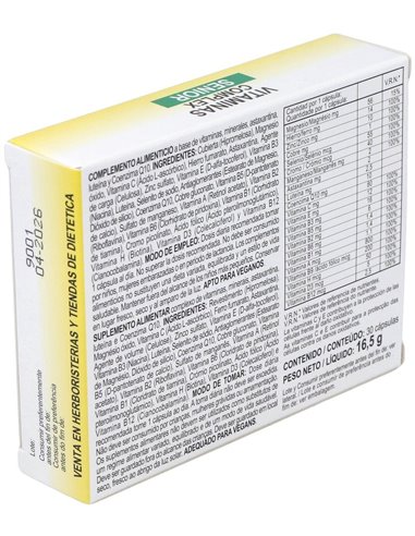 Vitaminas Complex 30Cap. de Integralia