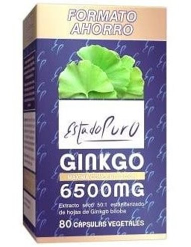 Ginkgo 6500Mg 80Cap. Estado Puro de Tongil