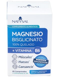Magnesio Bisglicinato + B6 60Comp. de Natysal