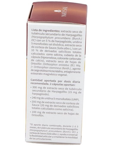 Harpasul Forte Cap.(Harpagofito+Ortosifón+Sauce+Ump)  40 Cáps. de Natysal