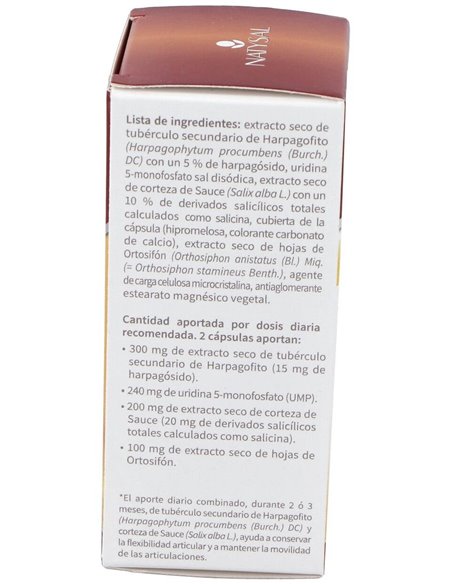 Harpasul Forte Cap.(Harpagofito+Ortosifón+Sauce+Ump)  40 Cáps. de Natysal