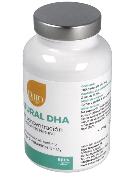 Natural Dha Alta Concentracion 180Perlas de Puro Omega