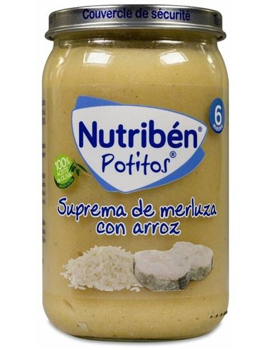 Nutriben Potito Suprema Merluza Arroz 235Gr.+6M de Nutriben