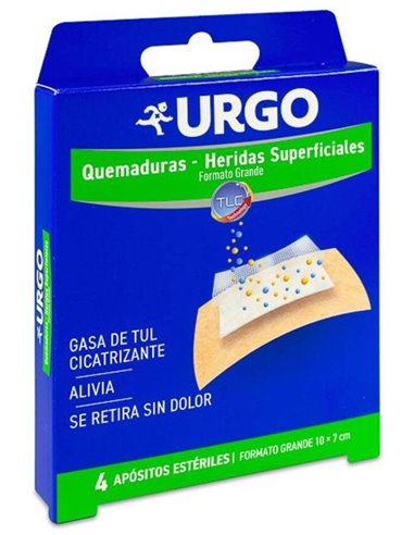 Urgo Quemaduras 10X7Cm 4 Apositos de Urgo