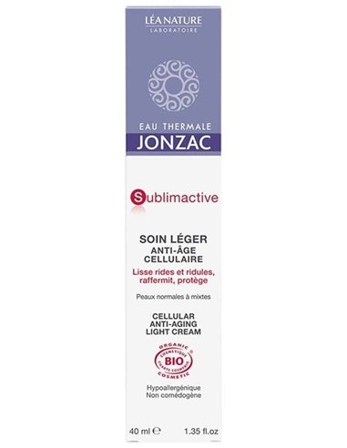 Sublimactive Crema Ligera Antiedad 40Ml. Bio de Jonzac Eco-Bio