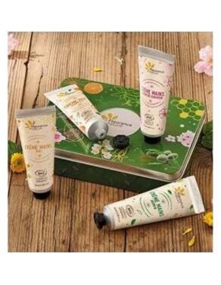 Cofre Verde Cuarteto De Cremas De Manos 4Uds. de Fleurance Nature