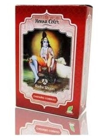 Henna Polvo Castaño Cobrizo 100Gr. de Radhe Shyam
