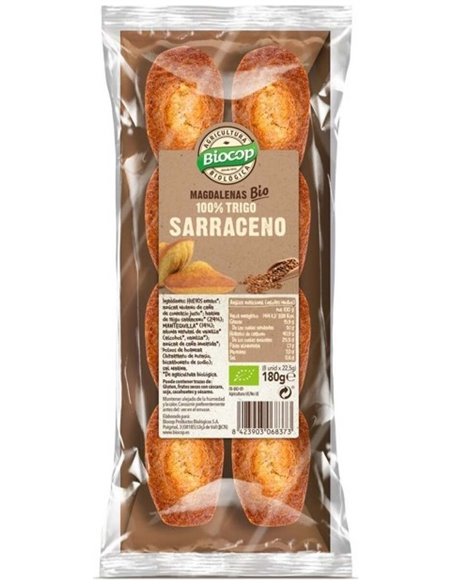 Madalenas Trigo Sarraceno 100% 180Gr. Bio de Biocop