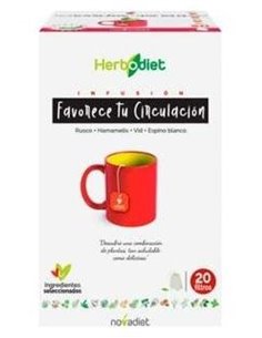 Herbodiet Favorece Circulación Envase de 20 bolsitas filtro de 1,5 g. de Novadiet