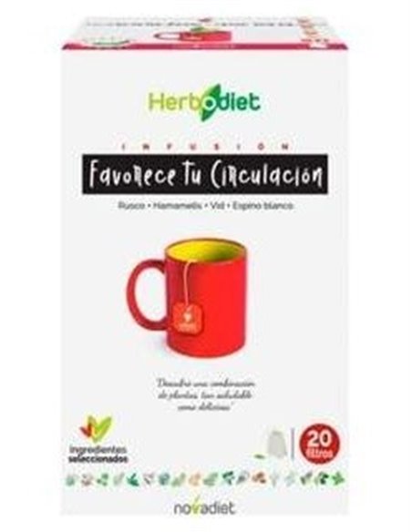 Herbodiet Favorece Circulación Envase de 20 bolsitas filtro de 1,5 g. de Novadiet