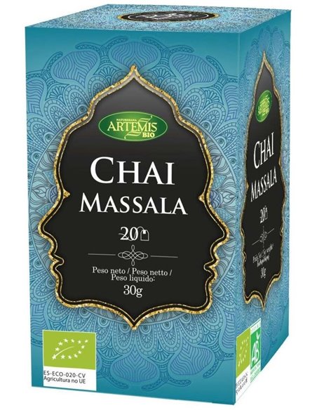 Chai Massala Sin Teina Infusion 20Bolsitas. Bio de Artemis Bio