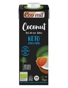 Ecomil Bebida De Coco Nature Keto 1Lt 6Uds. Bio de Almond