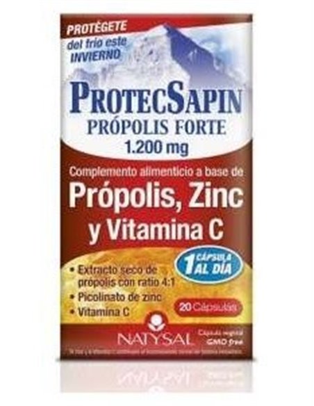 Protecsapin Própolis Forte 1.200 Mg 20 Cáps. de Natysal