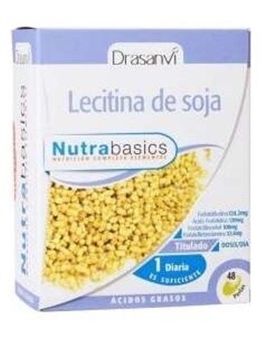 Lecitina Soja 1200Mg Bote 48 Perlas Nutrabasicos Drasanvi