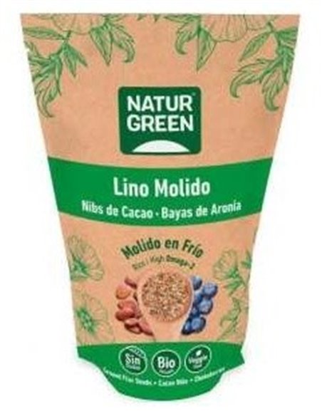 Semillas Bio Lino, Cacao y Aronia 150g Naturgreen Saludables