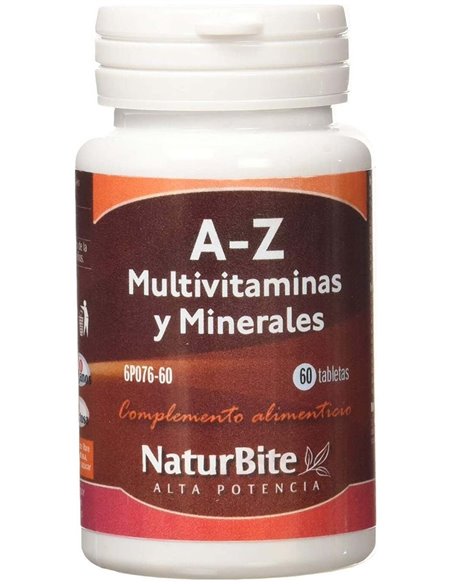 A-Z Multivitaminas y Minerales, 60 Tabl. de NaturBite