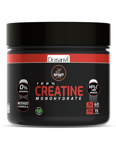 Creatina Monohidrato 80Mesh 300G Sport Live Drasanvi