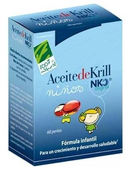 Aceite De Krill Nko Niños 60Perlas de Cien Por Cien Natural