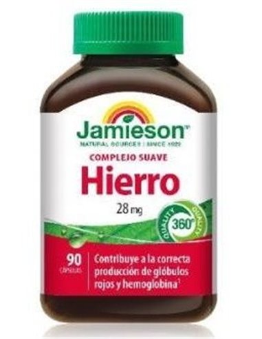 Hierro Complejo Suave 28Mg. 90Cap. de Jamieson