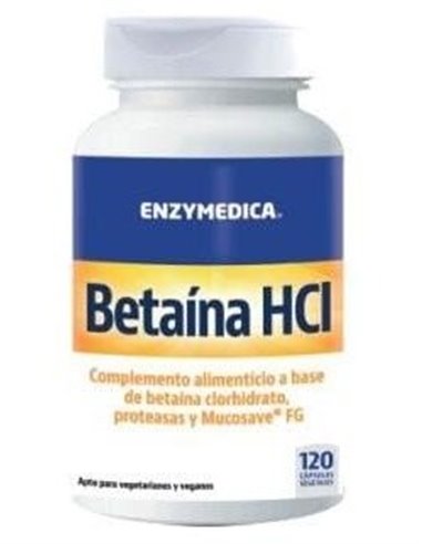 Betaina Hcl 120Vcaps de Enzymedica