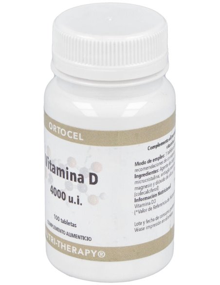 Vitamina D 4000Ui 100Comp. de Ortocel Nutri-Therapy