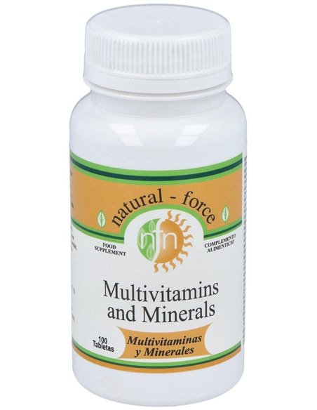 Multivitaminas Y Minerales 100Comp. de Nutri-Force