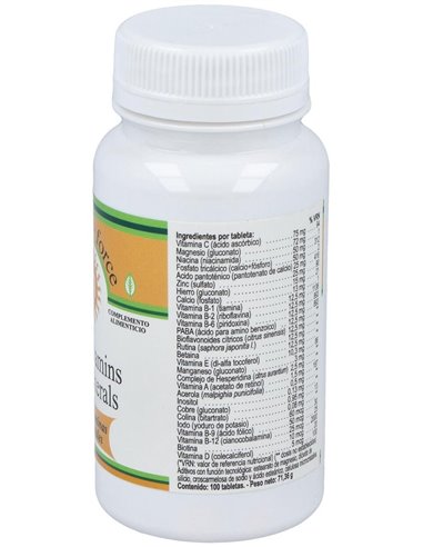 Multivitaminas Y Minerales 100Comp. de Nutri-Force
