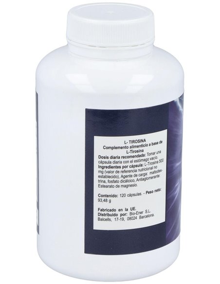 L-Tirosina 500Mg. 120Cap. de Nutri-Force