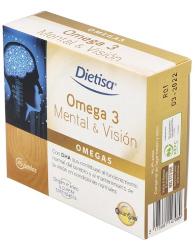 Omega 3 Mental Y Vision 45Perlas de Dietisa (Dielisa)