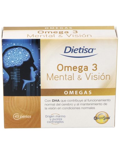 Omega 3 Mental Y Vision 45Perlas de Dietisa (Dielisa)