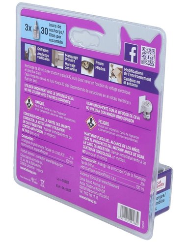 Feliway Classic Pack Recambio 3Meses de Ceva Vet