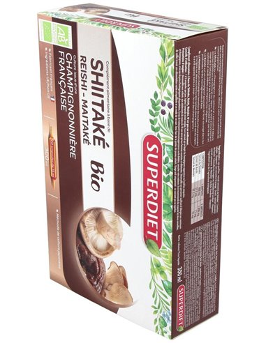 Shitake-Maitake-Reishi Bio 20Amp. de Superdiet