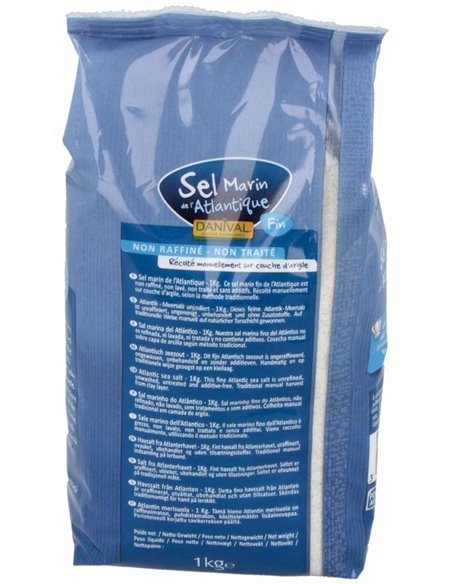 Sal Marina Atlantica Fina Sin Refinar 1Kg. de Danival
