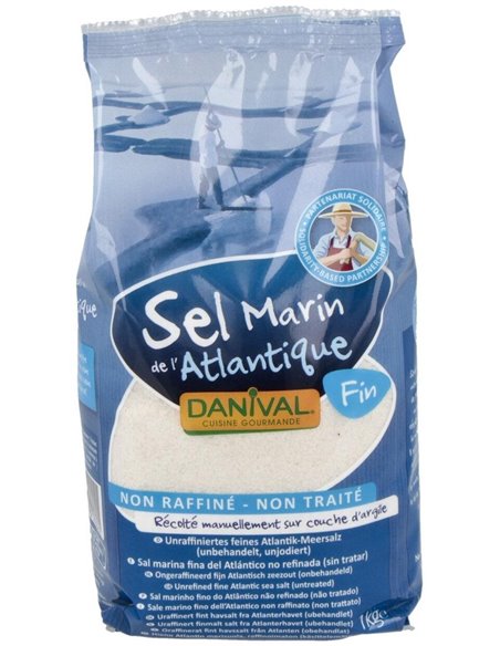 Sal Marina Atlantica Fina Sin Refinar 1Kg. de Danival