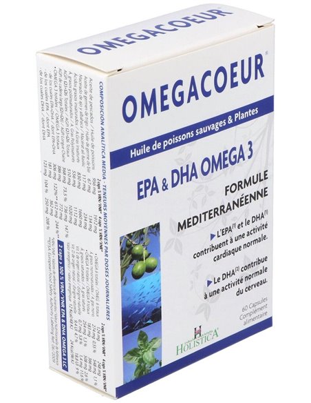 Omegacoeur 60 Caps. de Holistica
