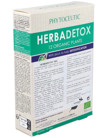 Herbadetox Bio (Herbadraine) 20Amp. Phytoceutic de Phytoceutic