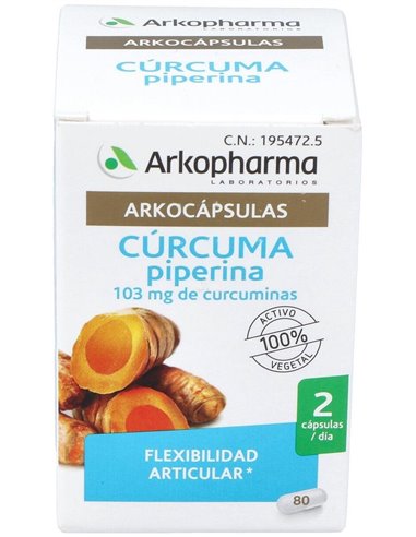 Curcuma 80Arkocapsulas. Bio de Arkopharma