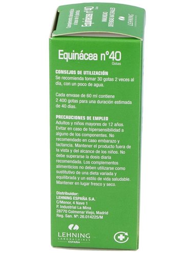 Echinacea Nº40 60Ml. de Lehning