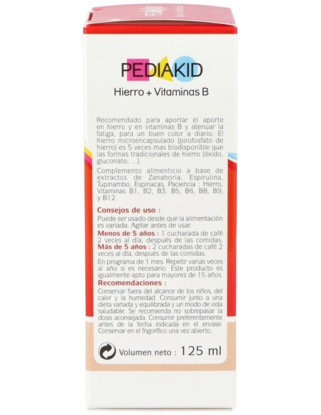 Pediakid Hierro-Vit.B Jarabe 125Ml. de Ineldea