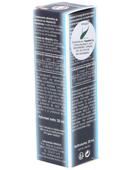 Vitamina D3 2000Ui 20Ml. de Fenioux
